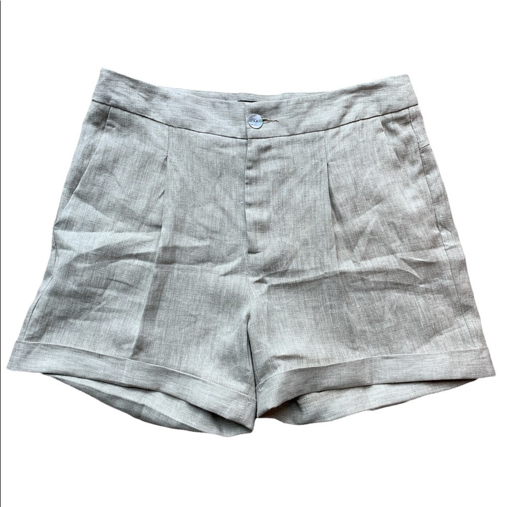 Karen Kane structured linen shorts